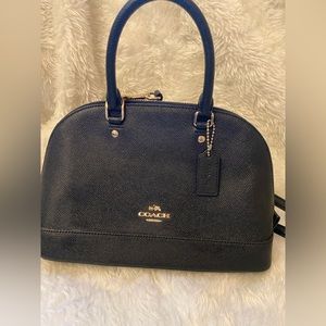 Coach black mini bag